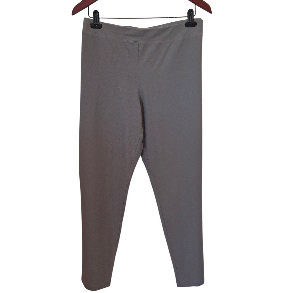 Eileen Fisher Leggings Slim Tapered Stretch Gray Minimalist Plus Size 2X